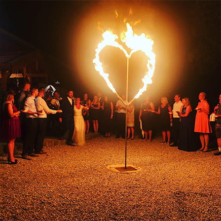 Hochzeit Feuershow
